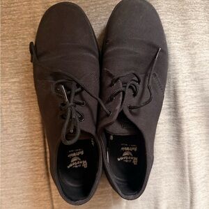 Dr. Martens Black Canvas Low Top Shoes